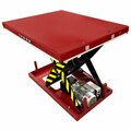 Pake Handling Tools Electric Hydraulic Scissor Lift Table, 2,200 lb. Capacity, 48''x36'' Platform, 36.25'' Lifting Height PAKHWBG103648